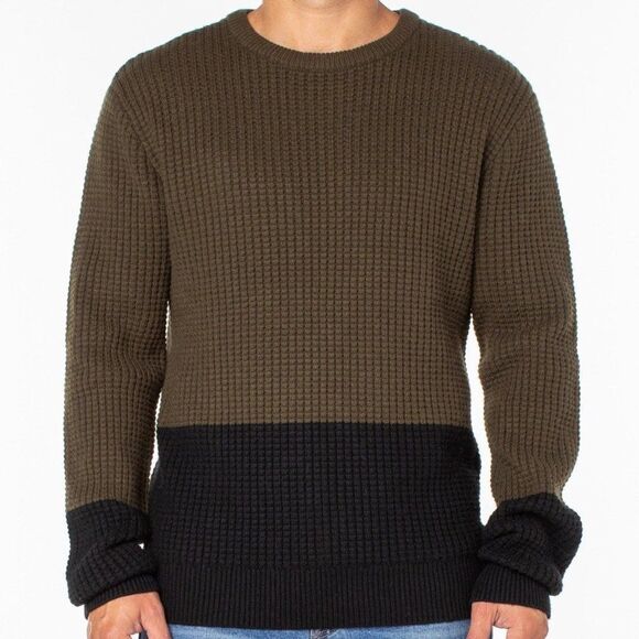 Sanctuary Men's Colorblocked Waffle-Knit Sweater - Picture 1 of 1